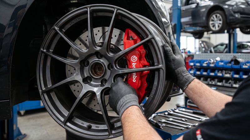 黑丝刹车改装视频